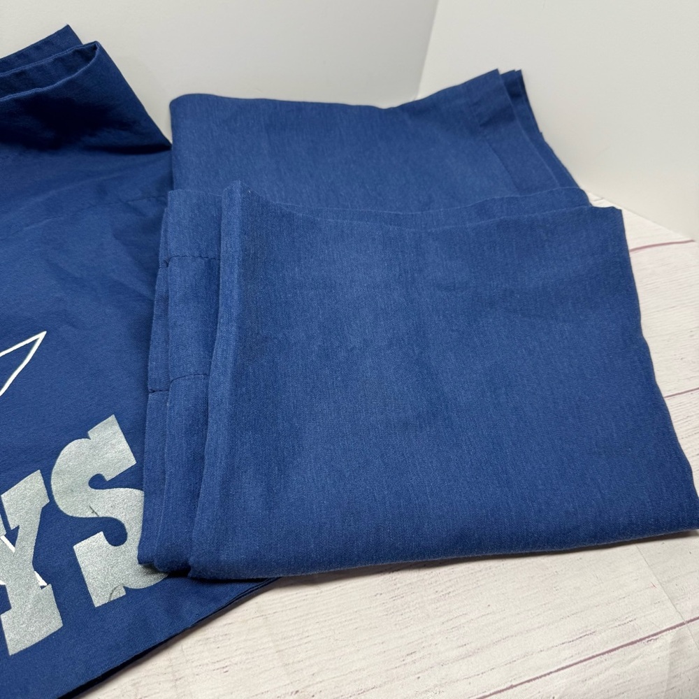 Vintage 1990's Dallas Cowboys Curtains And Valance By Kentex - Picture 3 of 9